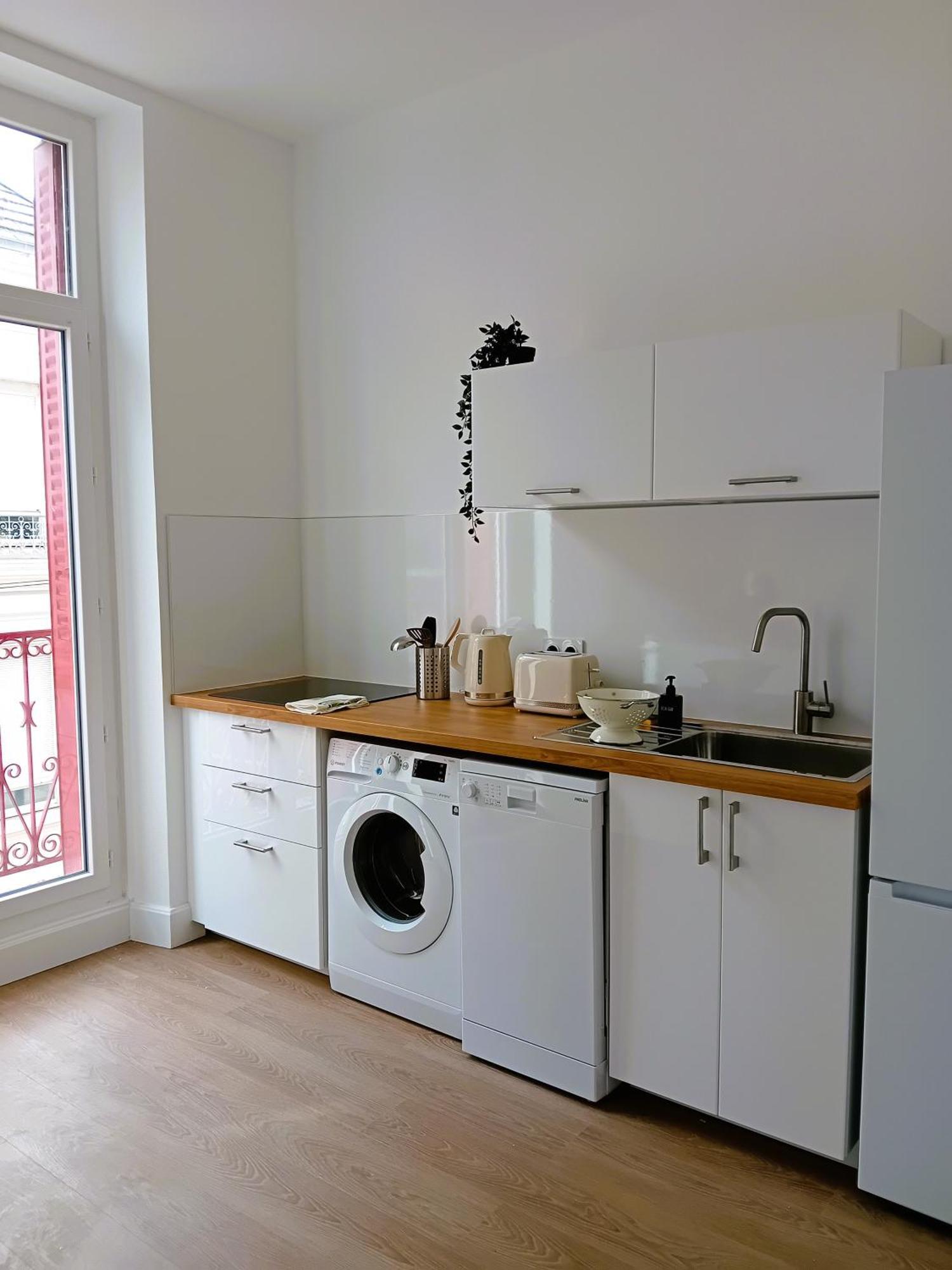 102 - Appart Renove Avec Grand Salon Et 1 Chambre - Tram Et Clinique Mutualiste A 1 Min Grenoble Bagian luar foto