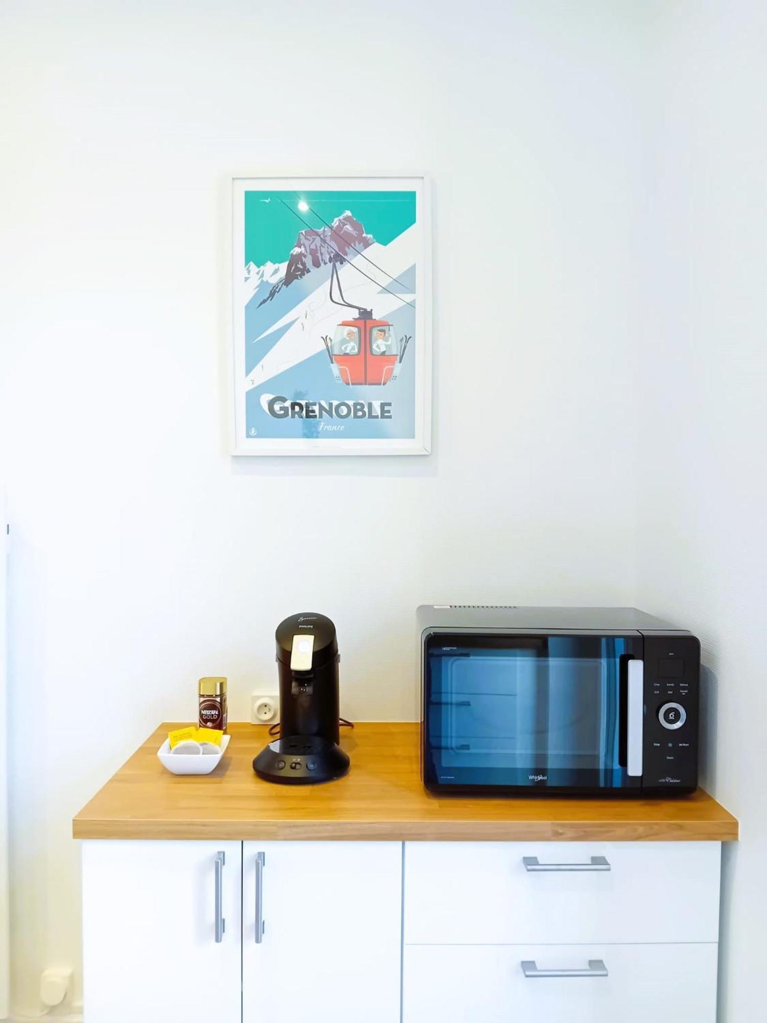 102 - Appart Renove Avec Grand Salon Et 1 Chambre - Tram Et Clinique Mutualiste A 1 Min Grenoble Bagian luar foto